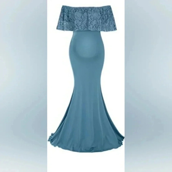 Molliya NWT Maternity Dress S/S Blue  Size Large - Picture 1 of 8
